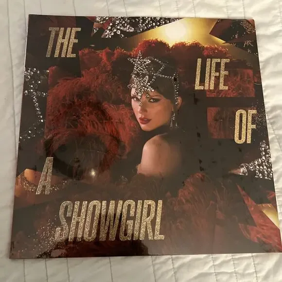 Taylor Swift Life of a Showgirl Vinyl Tiny Bubbles Champagne Pearlescent Sealed